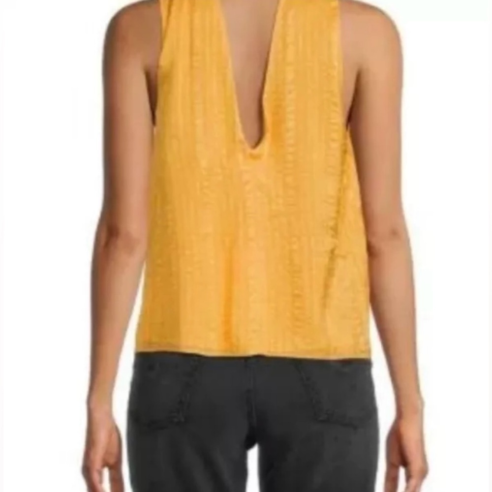 FRAME Halter Crinkled Silk Blouse - Picture 4 of 11